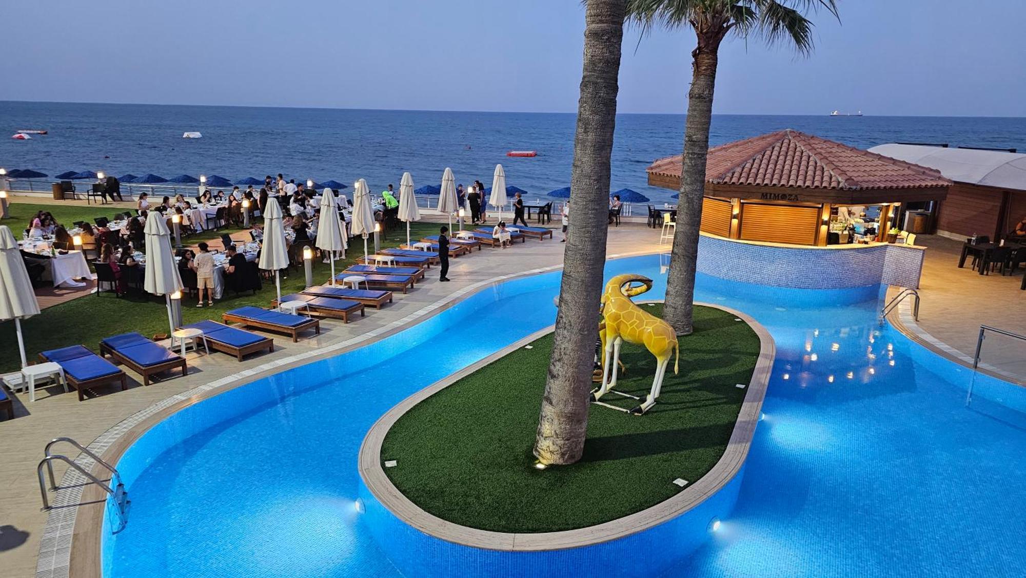 Mimoza Beach Hotel Agios Sergios المظهر الخارجي الصورة