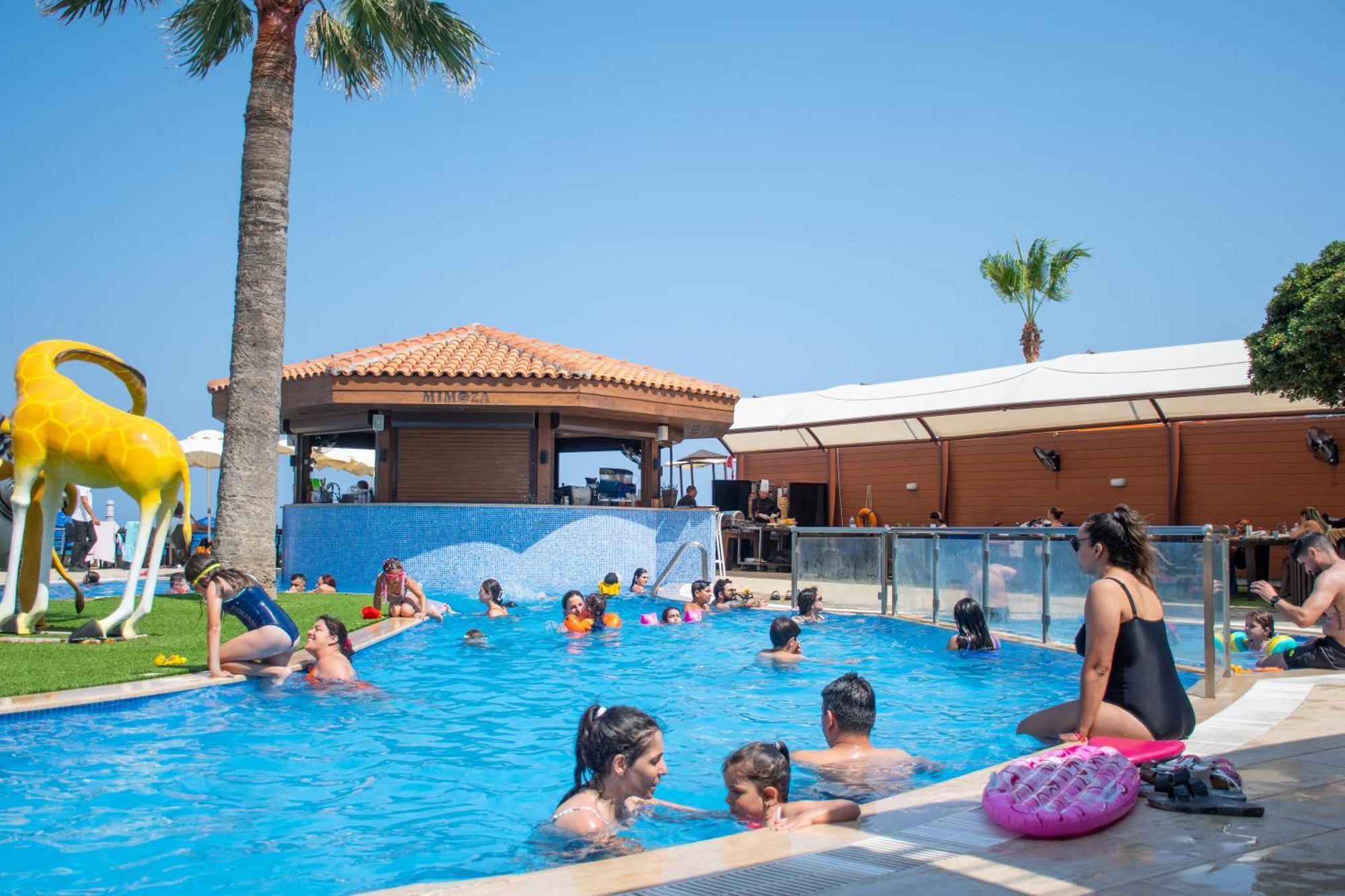 Mimoza Beach Hotel Agios Sergios المظهر الخارجي الصورة