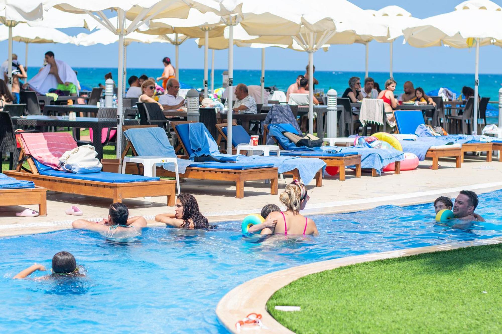 Mimoza Beach Hotel Agios Sergios المظهر الخارجي الصورة