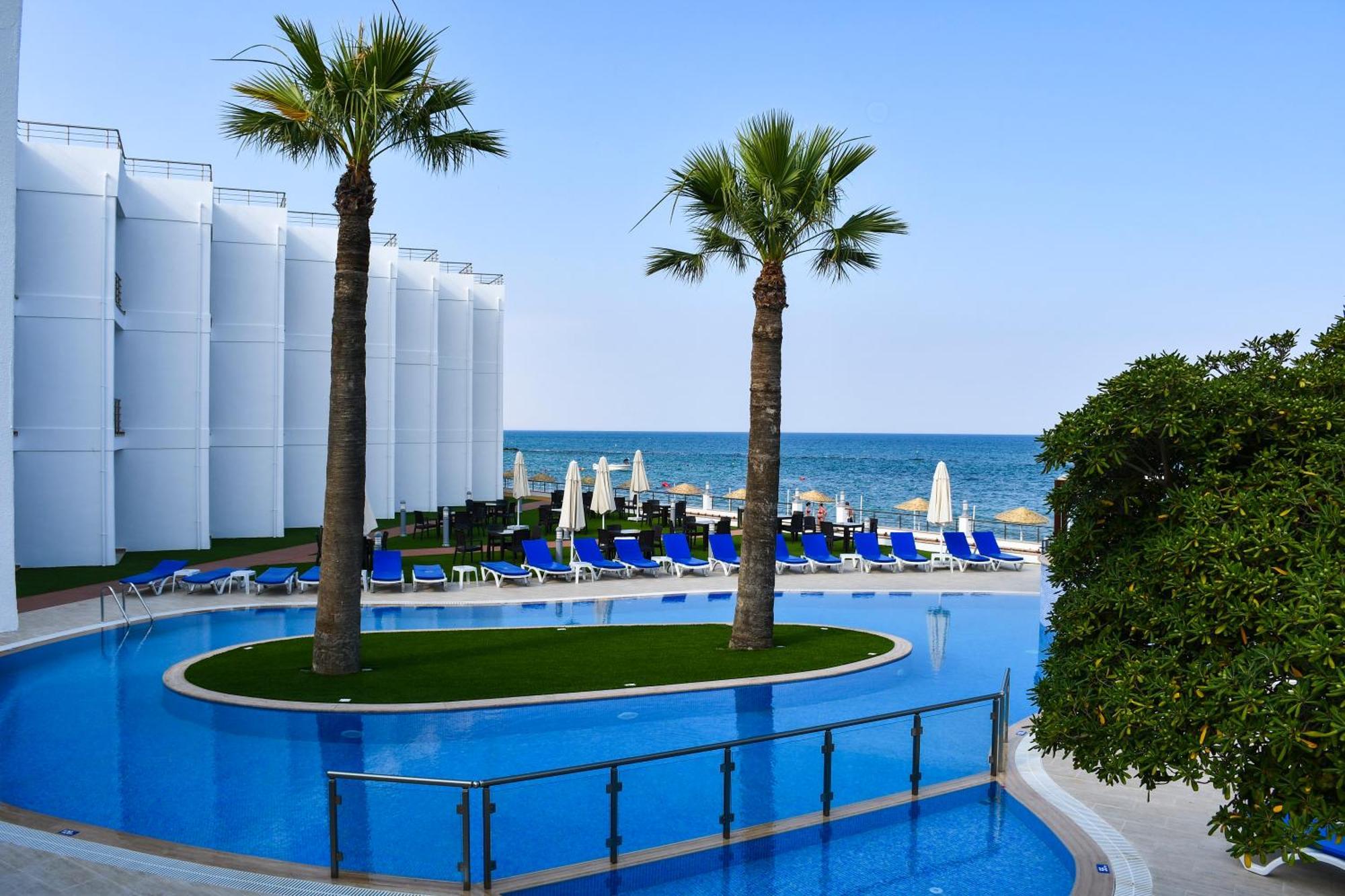 Mimoza Beach Hotel Agios Sergios المظهر الخارجي الصورة
