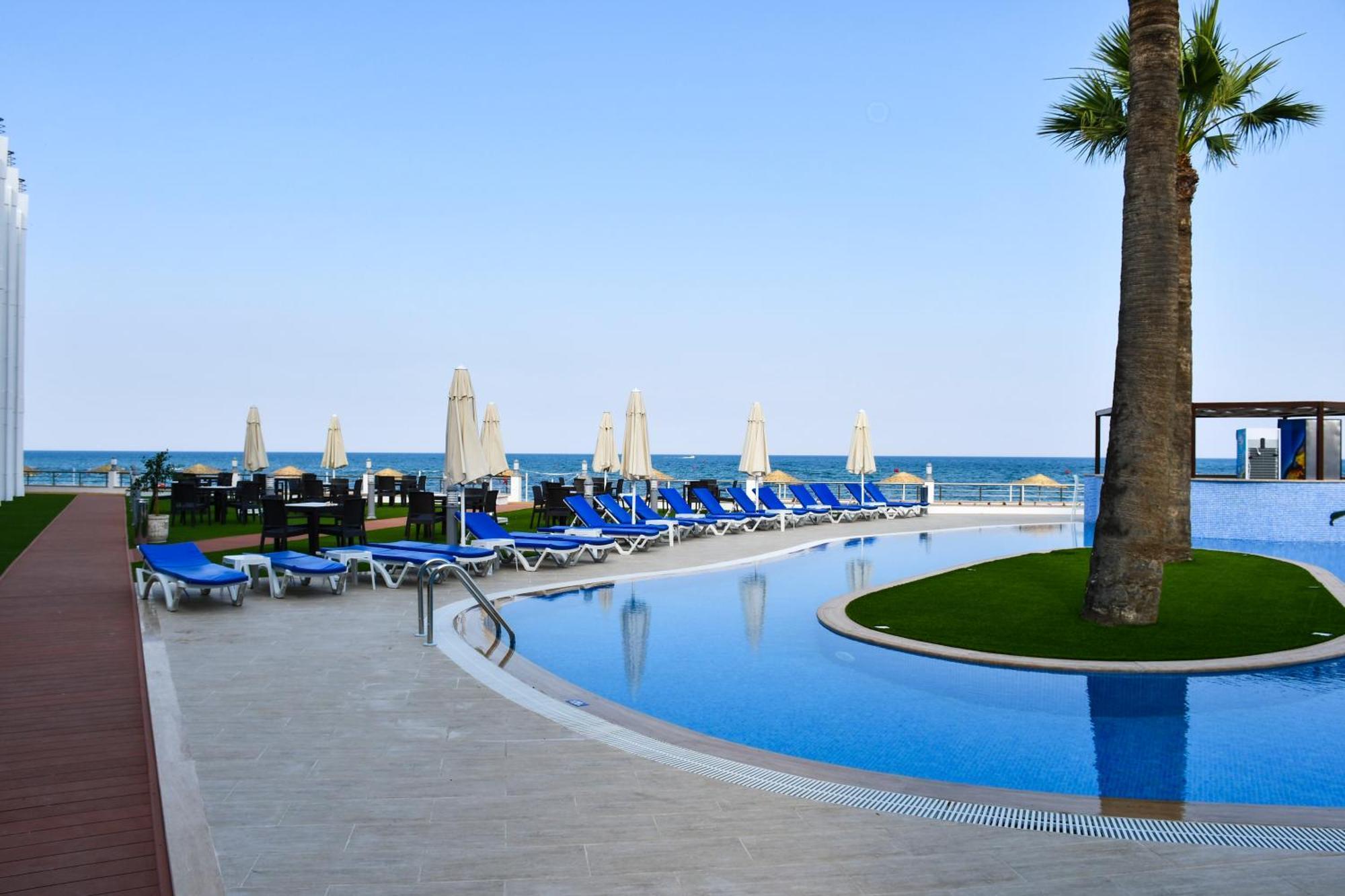 Mimoza Beach Hotel Agios Sergios المظهر الخارجي الصورة
